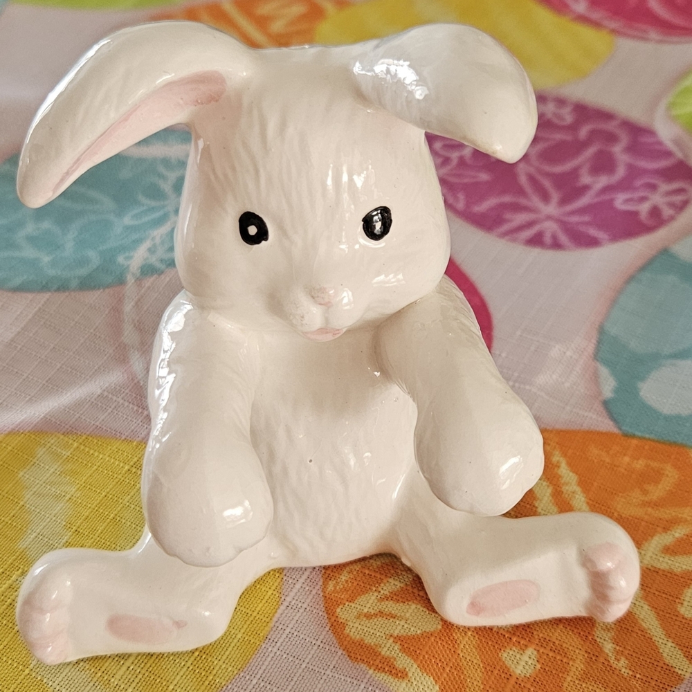 🐰 Vtg Bunny Hanging Salt & Pepper Shakers - Picture 7 of 9